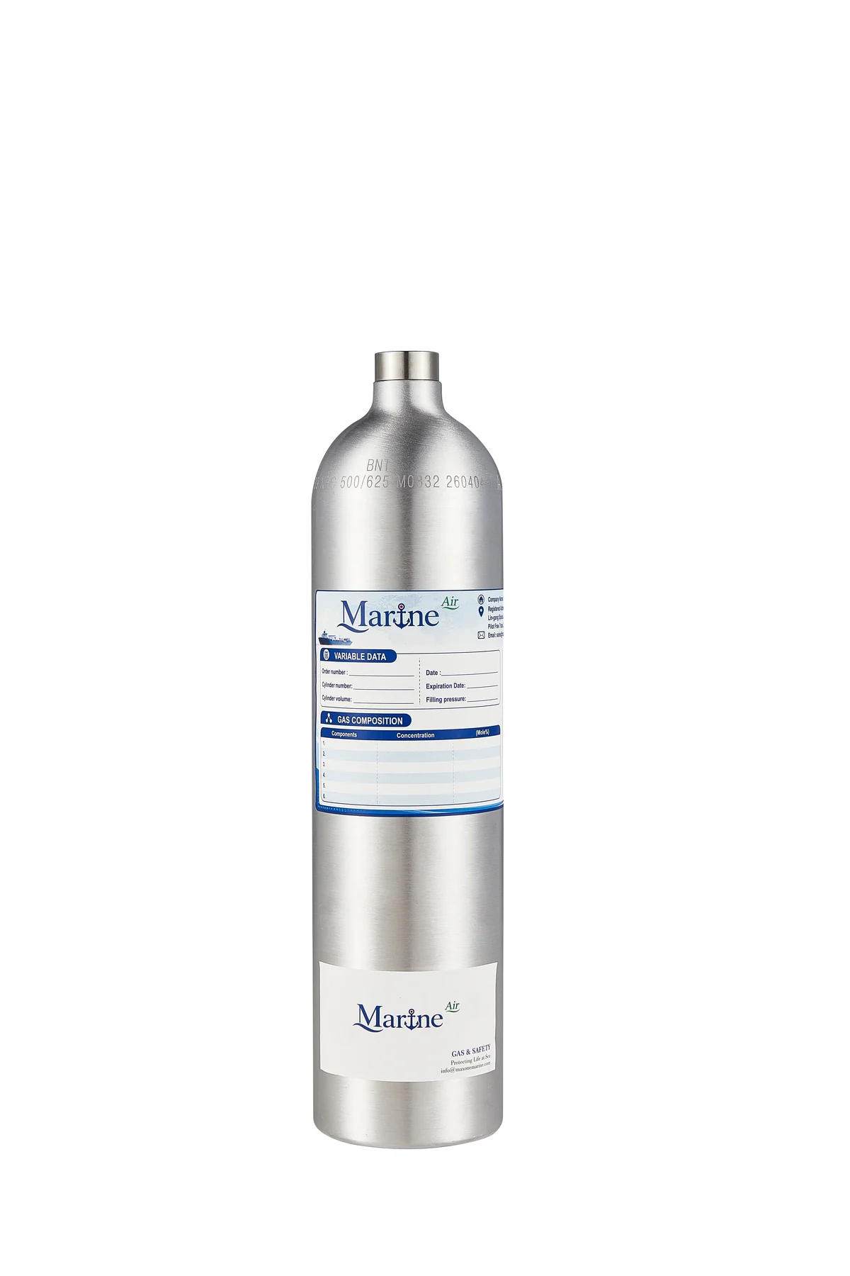 Portable Marine Air calibration gas cylinder